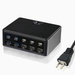 150W Multi-Port USB Charger with Switch Control