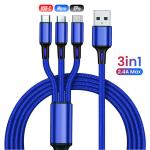 3-in-1 Fast USB Universal Phone Charger Cable