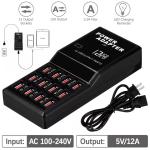 12-Port USB Charging Station for Phones and Devices