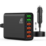 6-Port USB Car Charger with Quick Charge 3.0
