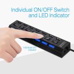 7-Port USB Charging Station with LED Indicator