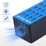 20-Port 100W USB Charging Station for All Devices