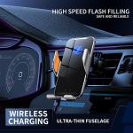 30W Fast Wireless Car Charger with Automatic Clamp