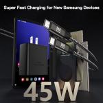 45W Fast USB-C Charger 2 Pack with Cables