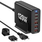 Fast Charging USB C Hub for Travel 120W