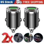 2-Port Fast Car Charger Adapter for Phones