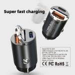2-Port Fast Car Charger Adapter for Phones