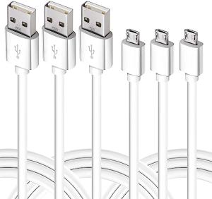 MATEIN 10FT Micro USB Cable 3-Pack for Fast Charging
