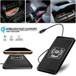 Fast Wireless Car Charger Pad for iPhone & Samsung