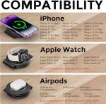 Foldable 3-in-1 Wireless Charger for Apple Devices