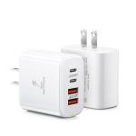 40W 4-Port USB C Charger Block 2-Pack