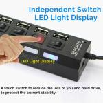 7-Port USB Charging Station for Home & Office