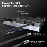 USB Hub Fast Charger for Tesla Model 3/Y