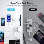 100W GaN 6-Port USB C Fast Charging Hub