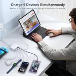 100W GaN 6-Port USB C Fast Charging Hub