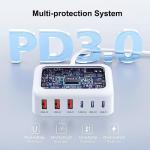 100W GaN 6-Port USB C Fast Charging Hub