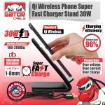 30W Fast Wireless Charger Stand for Phones