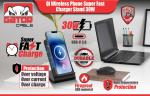 30W Fast Wireless Charger Stand for Phones