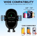 2-in-1 Fast Wireless Car Charger & Phone Holder