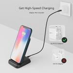 Amazon Basics 10W Qi Wireless Charging Stand, Black