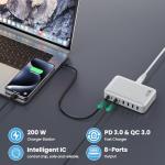200W USB C Fast Charging Station Hub
