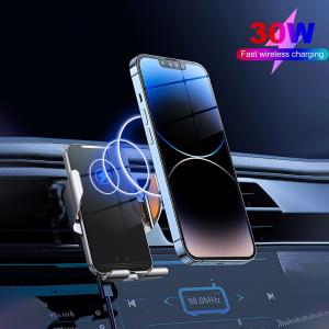 30W Fast Car Wireless Charger with Phone Holder