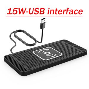 Fast Wireless Car Charger Pad for iPhone, Samsung