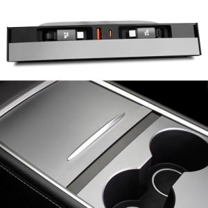 Leikaendi Tesla Car USB Hub Charger with Fast Cables