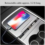 Leikaendi Tesla Car USB Hub Charger with Fast Cables