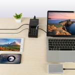 12-Port USB Charging Station for Phones and Devices