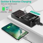 12-Port USB Charging Station for Phones and Devices