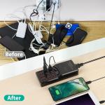 12-Port USB Charging Station for Phones and Devices