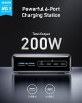 Anker 200W 6-Port GaN Fast Charger