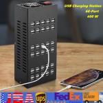 60-Port USB Charging Station Hub for Desktops