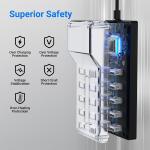 10-Port USB Charging Station Hub for Phones