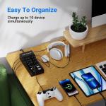 10-Port USB Charging Station Hub for Phones