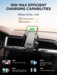 15W Qi Wireless Car Charger with Auto Clamping