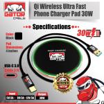 30W Fast Wireless Charger Pad for Phones