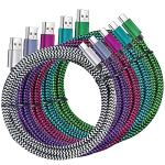 5-Pack 6FT Nylon Braided USB C Cables
