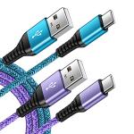 Fast Charging USB Type C Cable 6FT 2-Pack