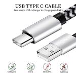 5-Pack 6FT Nylon Braided USB C Cables