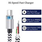 5-Pack 6FT Nylon Braided USB C Cables