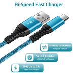 Fast Charging USB Type C Cable 6FT 2-Pack