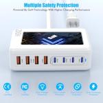200W GaN 8-Port USB C Charging Station