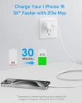 Fast 20W Charger with 6Ft USB C Cable - 2 Pack