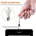 3-Pack 5ft Nylon Braided 3-in-1 Charging Cables