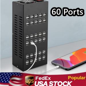 60-Port USB Charging Station Hub for Devices