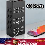 60-Port USB Charging Station Hub for Devices