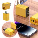 120W 4-Port USB C Fast Charger Block