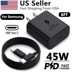 45W USB C Fast Wall Charger with 6ft Cable